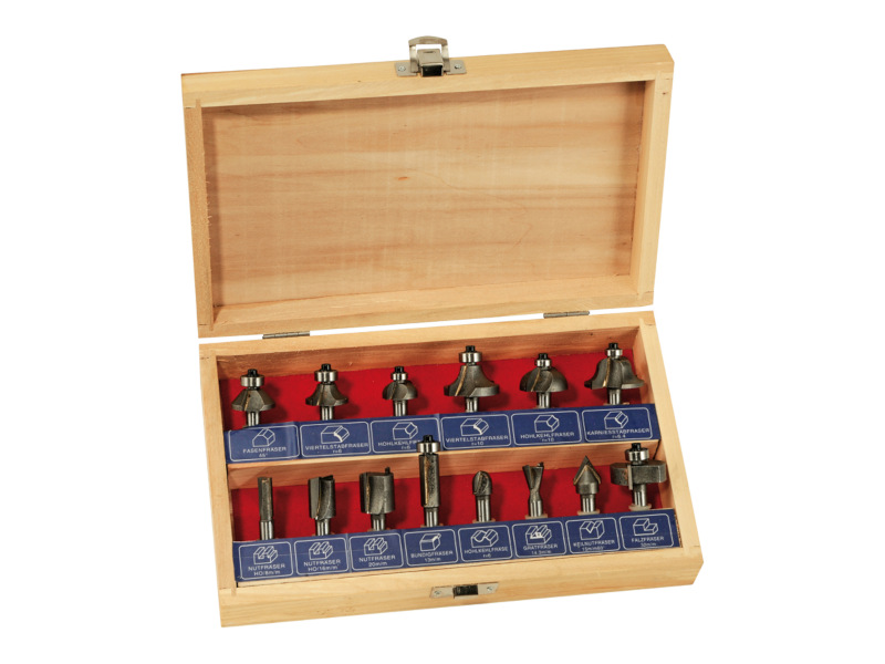 Glodala za drvo u setu 14 komada F15H HM Mullner Tehnoalat Valjevo