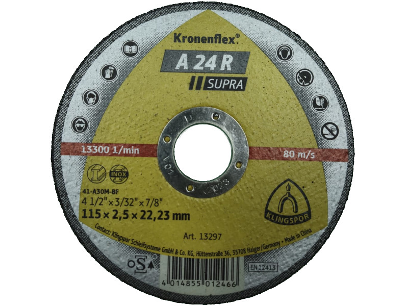 Rezna ploča 115x2.5 A24R supra Klingspor Tehnoalat Valjevo
