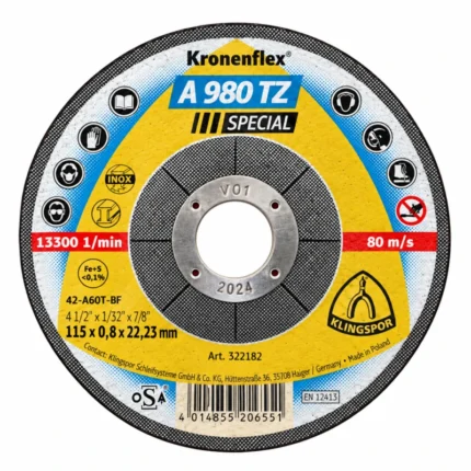 rezna ploca 115x0 8x22 23 mm a980tz special klingspor 322182