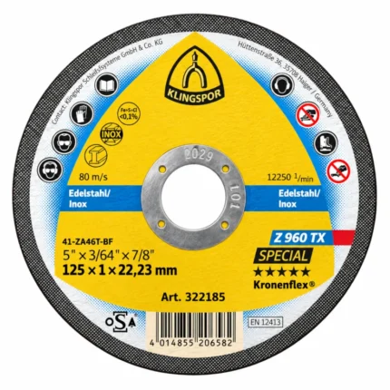 rezna ploca 125x1x22 23 mm z960tx special klingspor 322185 Tehnoalat Valjevo