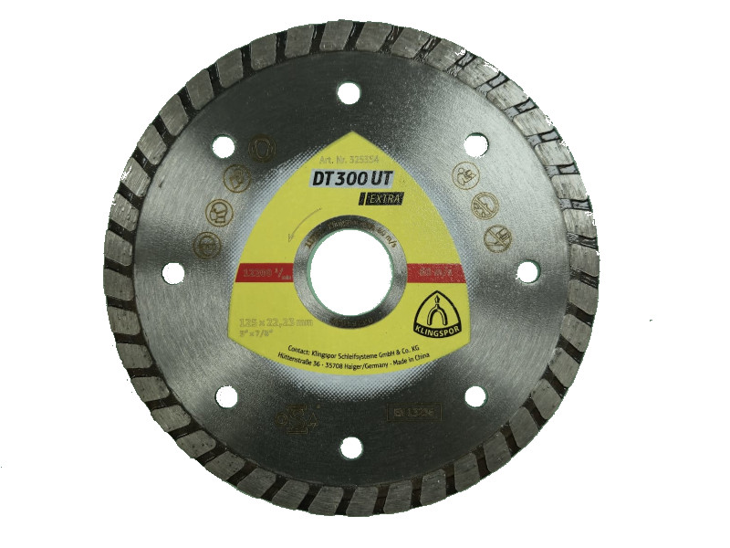 Dijamantska ploča za beton 125x1.9x22.23 mm DT300UT Extra Klingspor Tehnoalat Valjevo