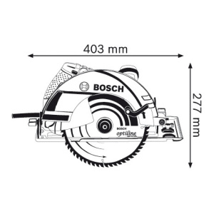 Ručna kružna testera cirkular GKS 235 TURBO Bosch 06015A2001 Tehnoalat Valjevo 2