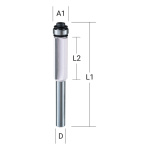 Ravno konturno glodalo sa 3 zupca D 47743 Makita Tehnoalat Valjevo 1
