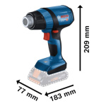 Akumulatorski fen za vreli vazduh GHG 18V 50 Solo Bosch 06012A6500 Tehnoalat Valjevo 6