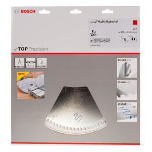 LIST KRUŽNE TESTERE MULTI MATERIAL 305X2.3X30 MM 96Z TOP PRECISION BEST BOSCH (2608642099) TEHNOALAT VALJEVO 3