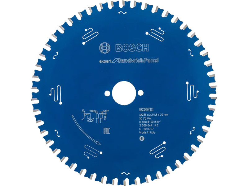 LIST KRUŽNE TESTERE ZA SENDVIČ PANELE 235X2.2X30 MM 50Z EXPERT BOSCH (2608644143) TEHNOALAT VALJEVO 1