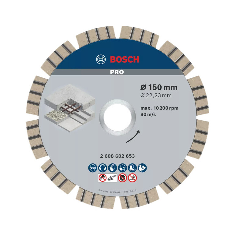 DIJAMANTSKA REZNA PLOČA ZA BETON 150X2.4 MM BOSCH (2608602653) TEHNOALAT VALJEVO 1