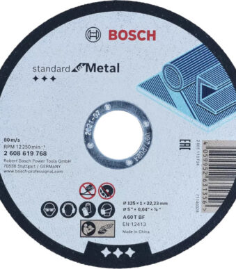REZNA PLOČA ZA METAL 125X1 MM BOSCH (2608619768) TEHNOALAT VALJEVO