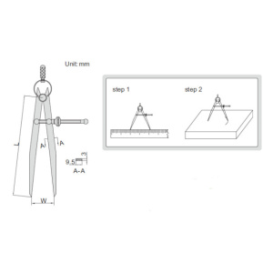 ŠESTAR SA OPRUGOM 300 MM 7260 300 INSIZE TEHNOALAT VALJEVO 1