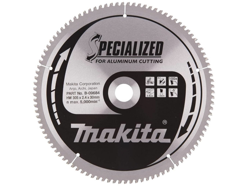 List testere od tvrdog metala za aluminijum 305x30mm B 09684 Makita Tehnoalat Valjevo List testere od tvrdog metala za aluminijum 305x30mm B 09684 Makita Tehnoalat Valjevo