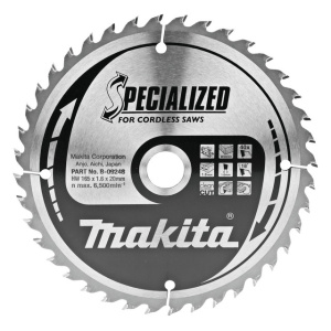 List testere od tvrdog metala za drvo 165x20mm B 09248 specialized Makita Tehnoalat Valjevo