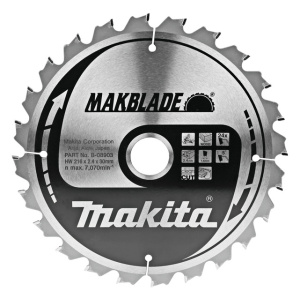 List testere od tvrdog metala za drvo 216x30mm 24z B 08903 Makita Tehnoalat Valjevo