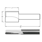 Ravno glodalo frezer sa dva zupca D 47525 Makita Tehnoalat Valjevo 1