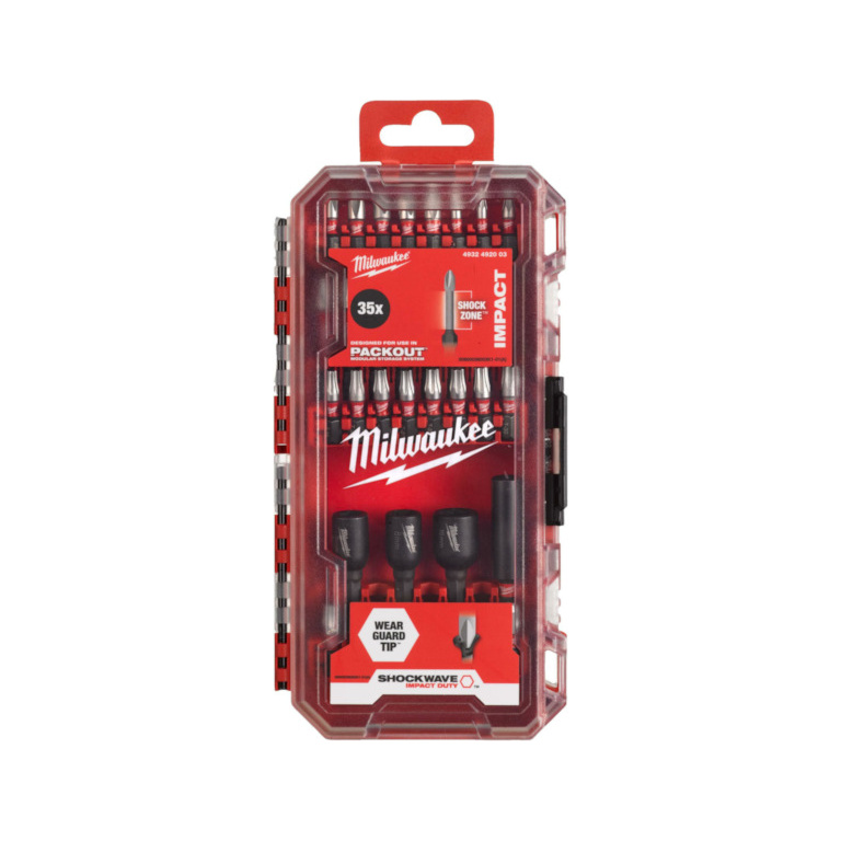 Bitovi udarni set 35 komada Milwaukee 4932492003 Tehnoalat Valjevo