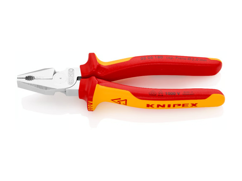 Klešta kombinovana motocangle 180mm VDE 1000V 0206180 Knipex Tehnoalat Valjevo Klešta kombinovana motocangle 180mm VDE 1000V 0206180 Knipex Tehnoalat Valjevo