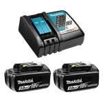 Set 2x baterija 18v 3.0ah BL1830B + brzi punjač DC18RC Makita Set7 Tehnoalat Valjevo