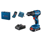 AKUMULATORSKA VIBRACIONA BUŠILICA ODVRTAČ GSB 185 LI + 1 X GBA 18V 2 AH + 23 DELNI SET PRIBORA BOSCH (06019K3102) TEHNOALAT VALJEVO