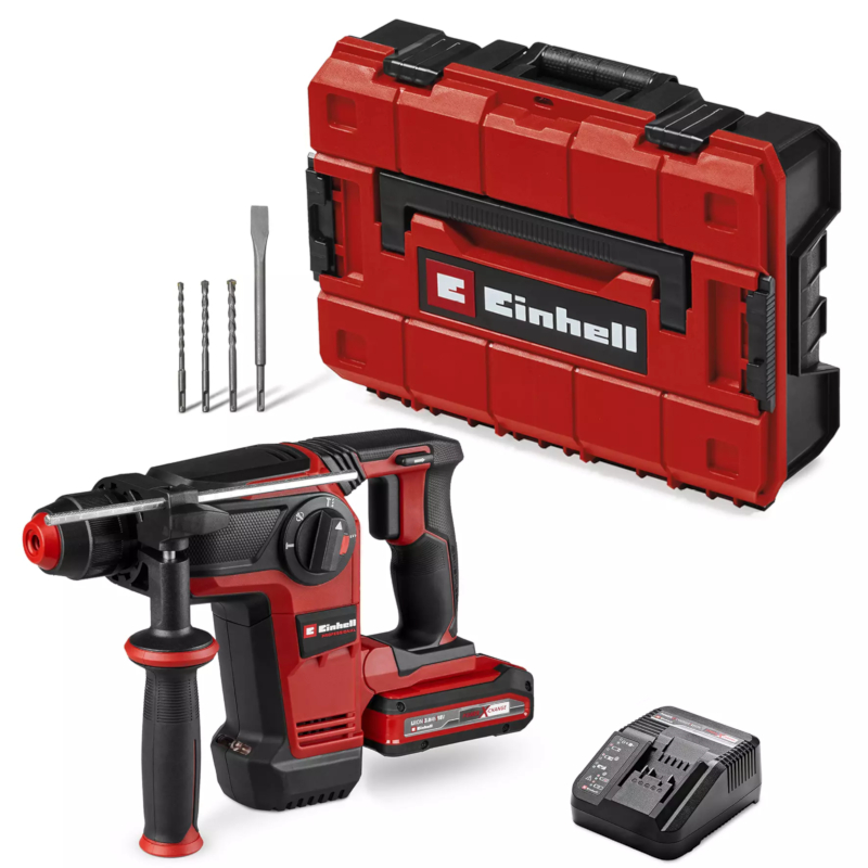 Akumulatorska čekić bušilica TP HD 18 28 Li Bl set Einhell 4514274 Tehnoalat Valjevo Akumulatorska čekić bušilica TP HD 18 28 Li Bl set Einhell 4514274 Tehnoalat Valjevo