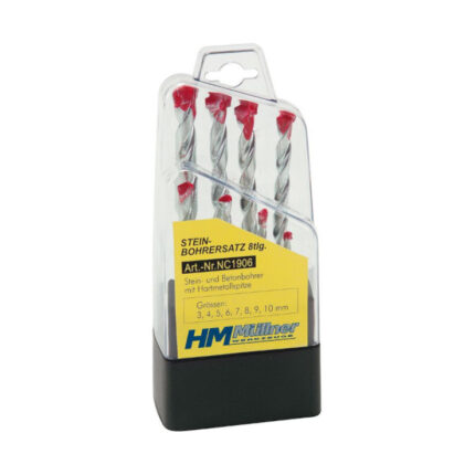 BURGIJE ZA BETON 8-DELNI SET 3-10 MM NC1906 HM MULLNER