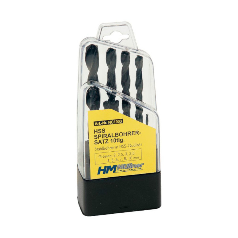 BURGIJE ZA METAL 10-DELNI SET 2-10 MM NC1903 HM MULLNER BURGIJE ZA METAL 10-DELNI SET 2-10 MM NC1903 HM MULLNER