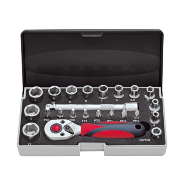 GARNITURA NASADNIH KLJUČEVA - GEDORA 23 DELA 1/4'' 6023 HM MULLNER