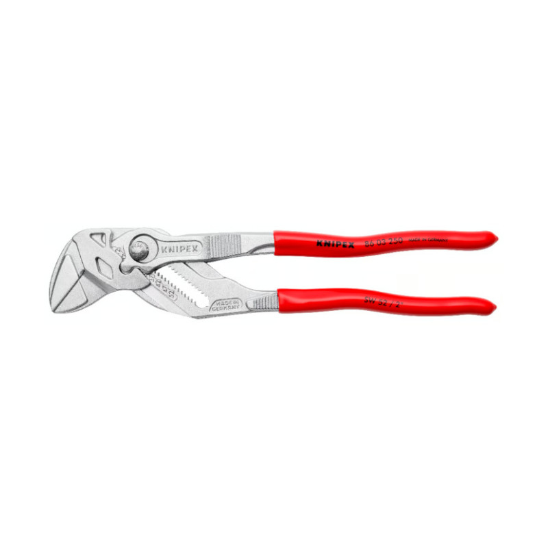 KLEŠTA PAPAGAJ HROMIRANA SA RAVNIM ČELJUSTIMA 250 MM 8603250 KNIPEX KLEŠTA PAPAGAJ HROMIRANA SA RAVNIM ČELJUSTIMA 250 MM 8603250 KNIPEX