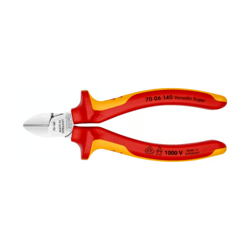 KLEŠTA SEČICE - CVICANGLE DIJAGONALNE VDE 1000V 140 MM 7006140 KNIPEX KLEŠTA SEČICE - CVICANGLE DIJAGONALNE VDE 1000V 140 MM 7006140 KNIPEX