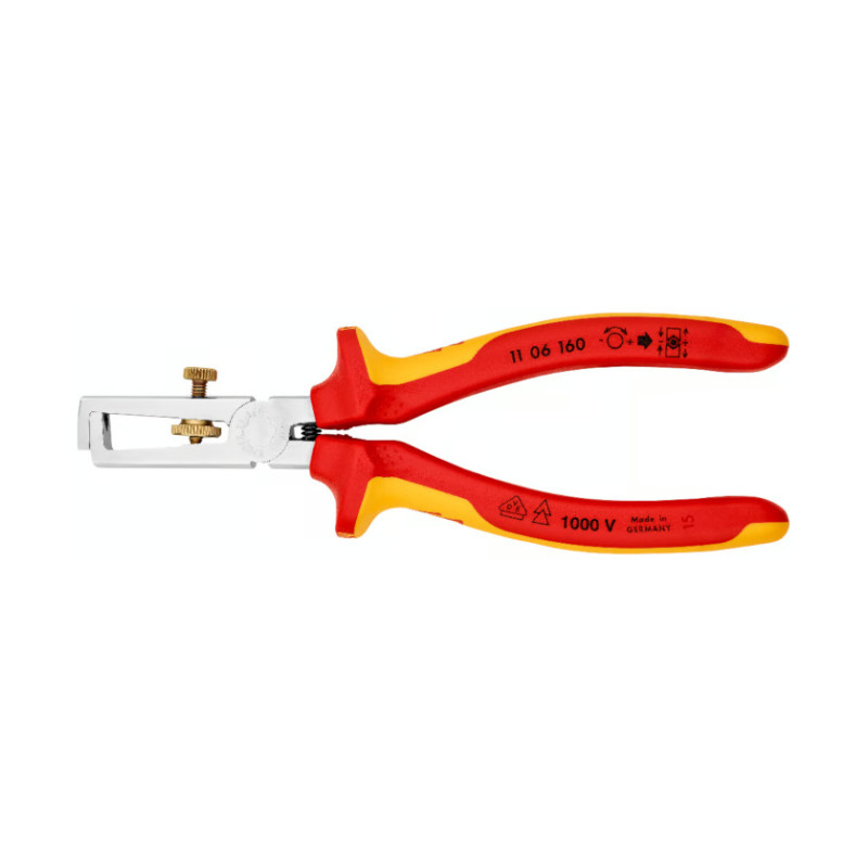 KLEŠTA ZA SKIDANJE IZOLACIJE - BLANKERICE 160 MM VDE 1000V 1106160 KNIPEX KLEŠTA ZA SKIDANJE IZOLACIJE - BLANKERICE 160 MM VDE 1000V 1106160 KNIPEX