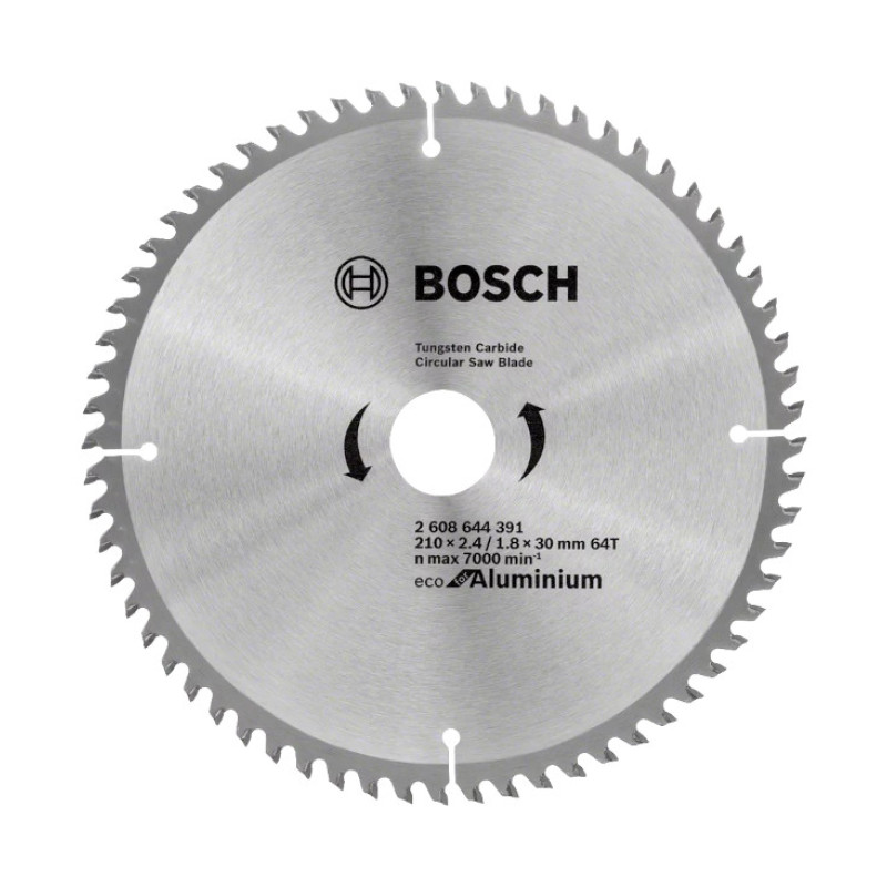 LIST KRUŽNE TESTERE ZA ALUMINIJUM 210X2.4X30 MM 64Z ECO BOSCH (2608644391) LIST KRUŽNE TESTERE ZA ALUMINIJUM 210X2.4X30 MM 64Z ECO BOSCH (2608644391)