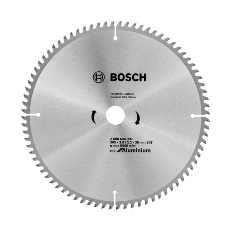 LIST KRUŽNE TESTERE ZA ALUMINIJUM 305X3X30 MM 80Z ECO BOSCH (2608644397) LIST KRUŽNE TESTERE ZA ALUMINIJUM 305X3X30 MM 80Z ECO BOSCH (2608644397)
