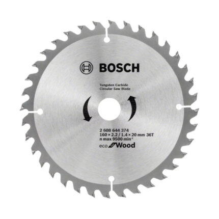 LIST KRUŽNE TESTERE ZA DRVO 160X2.2X20 MM 36Z ECO BOSCH (2608644374)