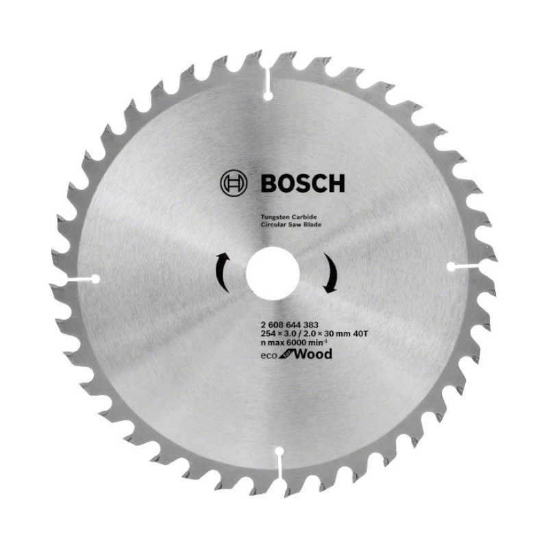 LIST KRUŽNE TESTERE ZA DRVO 254X3X30 MM 40Z ECO BOSCH (2608644383) LIST KRUŽNE TESTERE ZA DRVO 254X3X30 MM 40Z ECO BOSCH (2608644383)