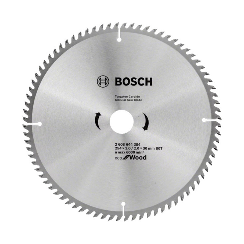 LIST KRUŽNE TESTERE ZA DRVO 254X3X30 MM 80Z ECO BOSCH (2608644384) LIST KRUŽNE TESTERE ZA DRVO 254X3X30 MM 80Z ECO BOSCH (2608644384)