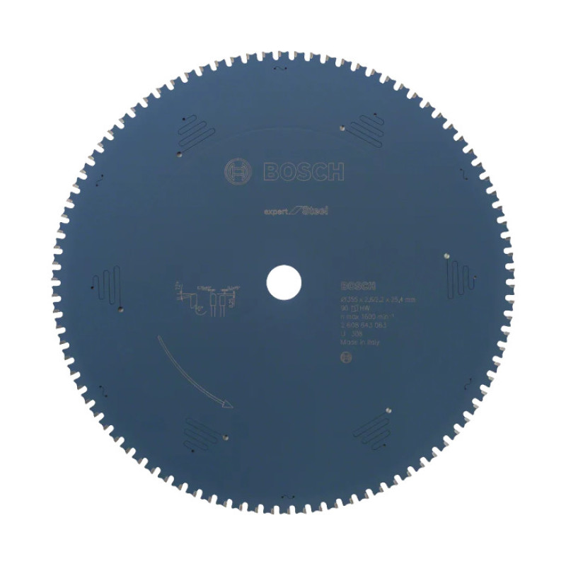 LIST KRUŽNE TESTERE ZA METAL 355X2.6X25.4 MM 90Z EXPERT BOSCH (2608643063) LIST KRUŽNE TESTERE ZA METAL 355X2.6X25.4 MM 90Z EXPERT BOSCH (2608643063)