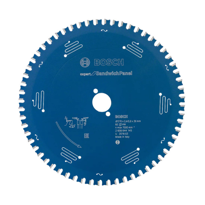 LIST KRUŽNE TESTERE ZA SENDVIČ PANELE 270X2.4X30 MM 60Z EXPERT BOSCH (2608644145) LIST KRUŽNE TESTERE ZA SENDVIČ PANELE 270X2.4X30 MM 60Z EXPERT BOSCH (2608644145)