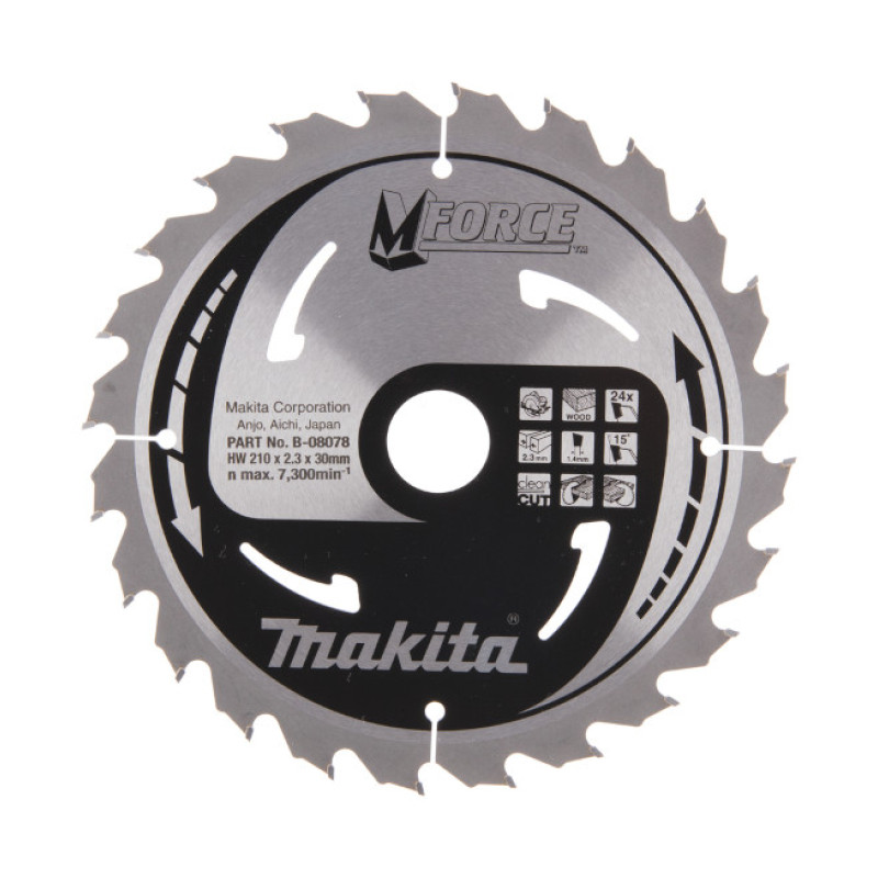 LIST TESTERE OD TVRDOG METALA ZA DRVO 210X30 MM MAKFORCE B-08078 MAKITA LIST TESTERE OD TVRDOG METALA ZA DRVO 210X30 MM MAKFORCE B-08078 MAKITA
