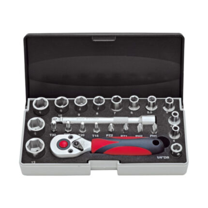 GARNITURA NASADNIH KLJUČEVA - GEDORA 23 DELA 1/4'' 6023 HM MULLNER