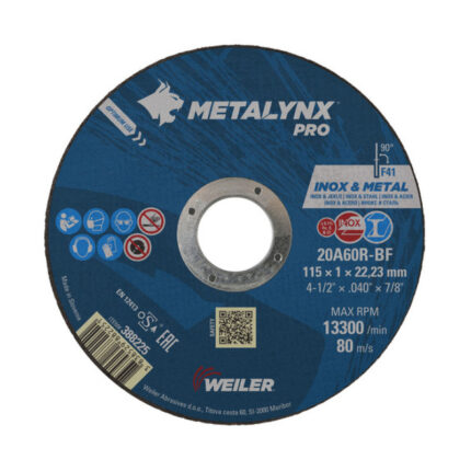 REZNA PLOČA 115X1.0X22.23 MM WEILER (388225)