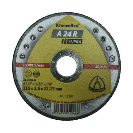 REZNA PLOČA 115X2.5X22.23 MM A24R SUPRA KLINGSPOR (13297)
