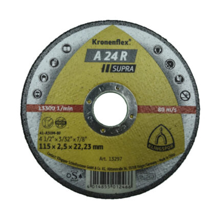 REZNA PLOČA 125X2.5X22.23 MM A24R SUPRA KLINGSPOR (13295)