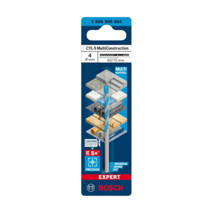 BURGIJA MULTICONSTRUCTION CYL-9 4X40X75 MM BOSCH (2608900604)