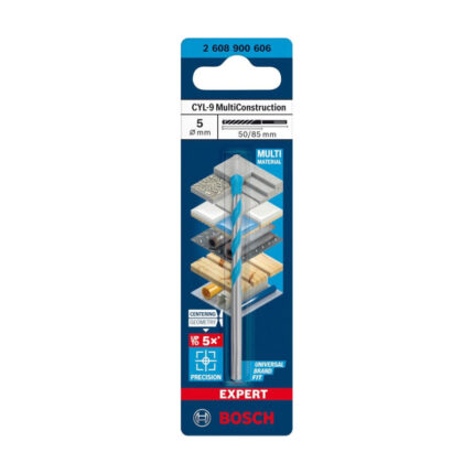 BURGIJA MULTICONSTRUCTION CYL-9 5X50X85 MM BOSCH (2608900606)