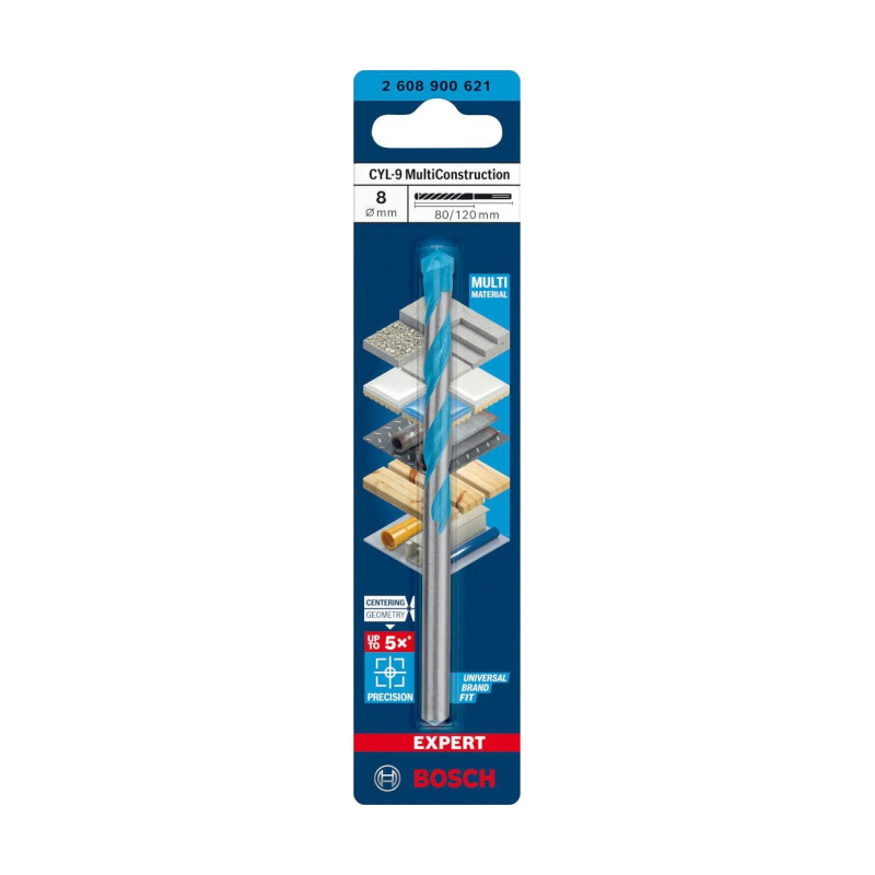 BURGIJA MULTICONSTRUCTION CYL 9 8X80X120 MM BOSCH (2608900621) normalized BURGIJA MULTICONSTRUCTION CYL-9 8X80X120 MM BOSCH (2608900621)
