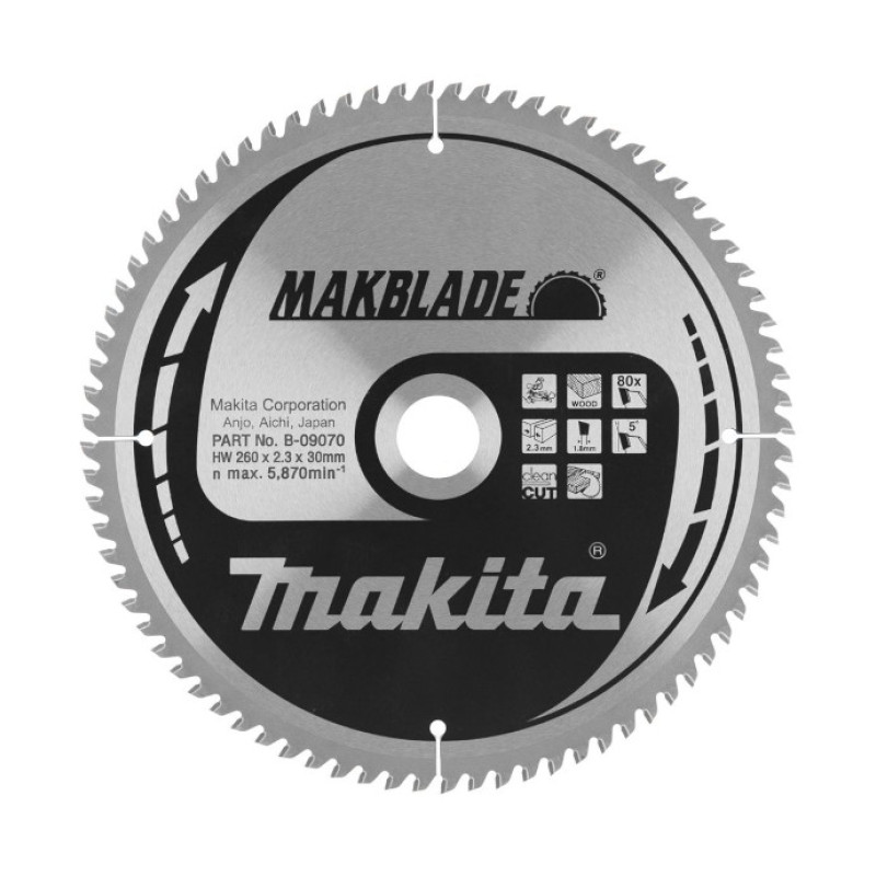 LIST TESTERE ZA DRVO OD TVRDOG METALA 260X30 MM MAKBLADE B 09070 MAKITA normalized LIST TESTERE ZA DRVO OD TVRDOG METALA 260X30 MM MAKBLADE B-09070 MAKITA
