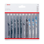 LIST UBODNE TESTERE 10-DELNI SET ZA DRVO,METAL I ALUMINIJUM BOSCH (2607011170)