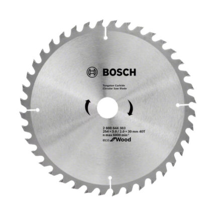 LIST KRUŽNE TESTERE ZA DRVO 254X3X30 MM 40Z ECO BOSCH (2608644383)
