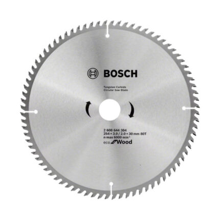 LIST KRUŽNE TESTERE ZA DRVO 254X3X30 MM 80Z ECO BOSCH (2608644384)