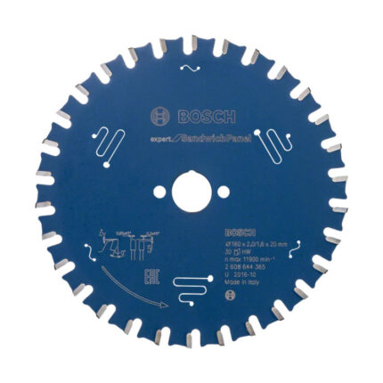 LIST KRUŽNE TESTERE ZA SENDVIČ PANELE 160X2X20 MM 30Z EXPERT BOSCH (2608644365)