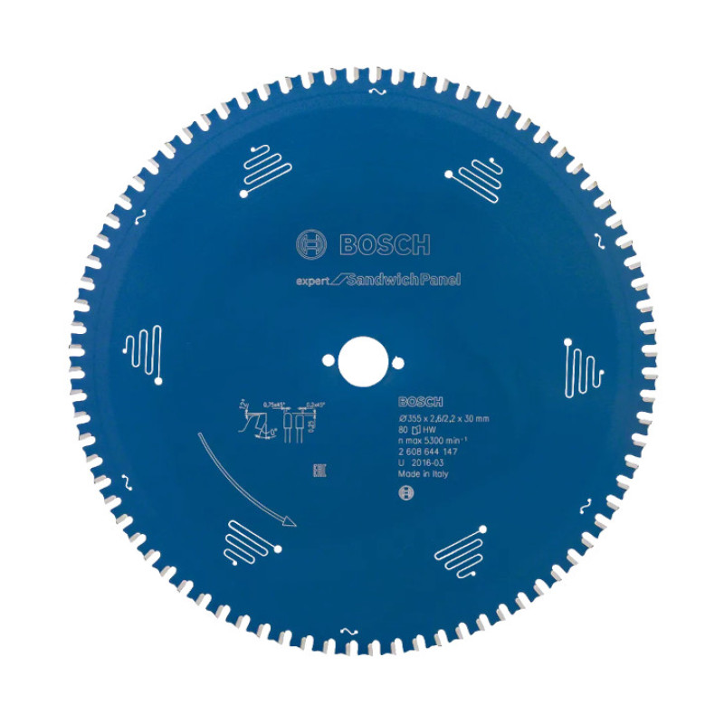 LIST KRUŽNE TESTERE ZA SENDVIČ PANELE 355X2.6X30 MM 80Z EXPERT BOSCH (2608644147) normalized LIST KRUŽNE TESTERE ZA SENDVIČ PANELE 355X2.6X30 MM 80Z EXPERT BOSCH (2608644147)