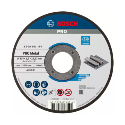 REZNA PLOČA ZA METAL 115X2.5 MM BOSCH (2608603164)